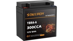 Μπαταρία SOKERDY YB9-A Ιόντων Νατρίου Νa+ (Sodium ion), 12V 8Ah, 300A/CCA γιά μηχαν΄άκια, ATV, UTV, Jet Ski, Snowmobile